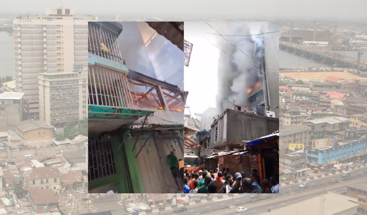 Fire Outbreak at Mandilas Building, Lagos Island
