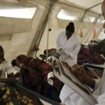 doctors treating cholera patients