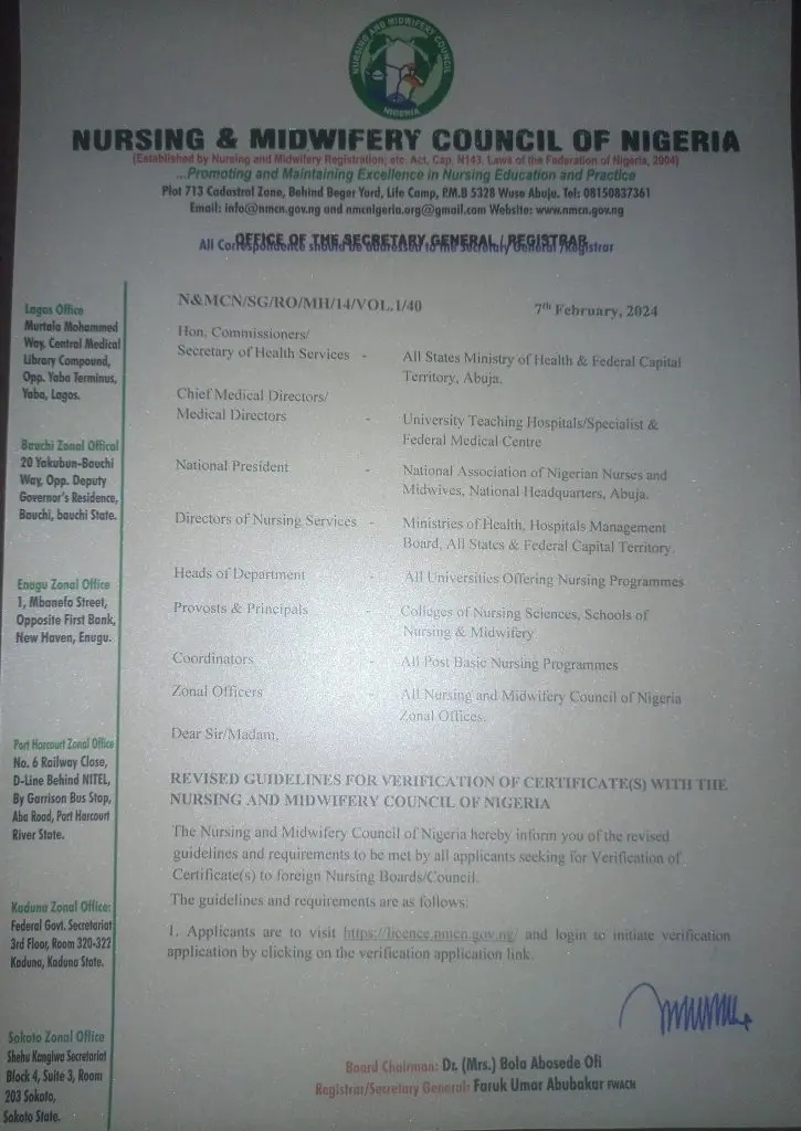 Nigerian Nurses NMCN