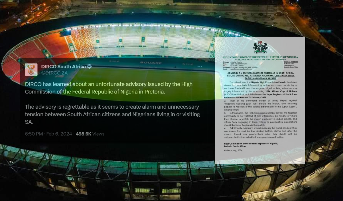 AFCON2023 Safety of Nigerians in South Africa False Alarms, Says SA DIRCO