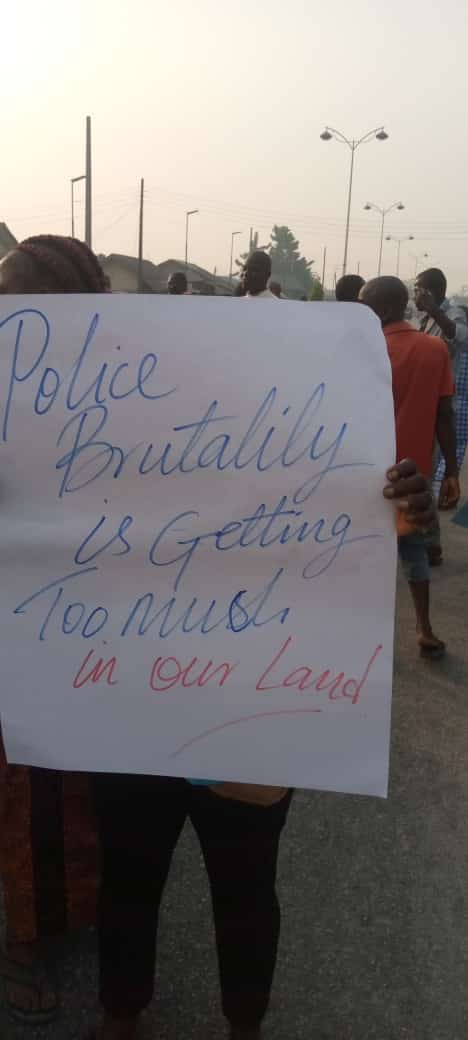 Youths protest in Delta, against police brutality