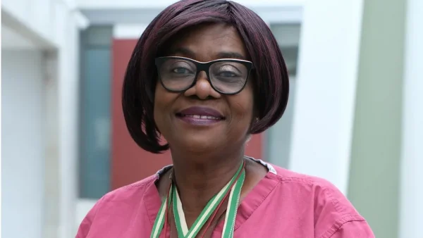 Rose Amankwaah met the then Prince Charles when he visited the hospital