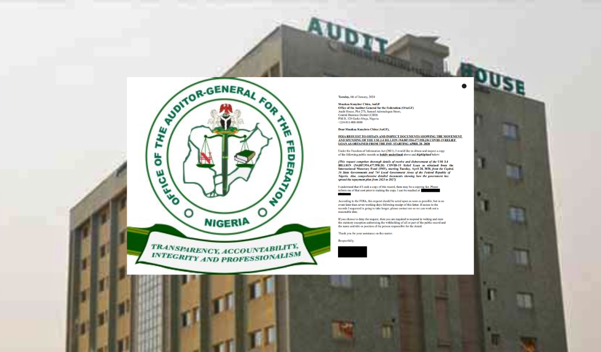 Office of Auditor-General of the Federation Ignores WAW's FOIA Requests on ₦5.4 Trillion IMF Loan