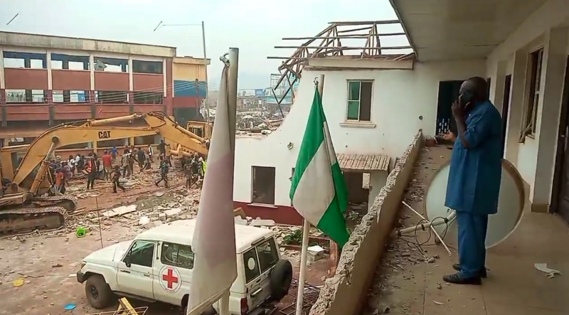 The staff and children of a Red Cross facility in Holy Ghost/Enugu State Government.