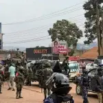 Soldiers Uganda Protest