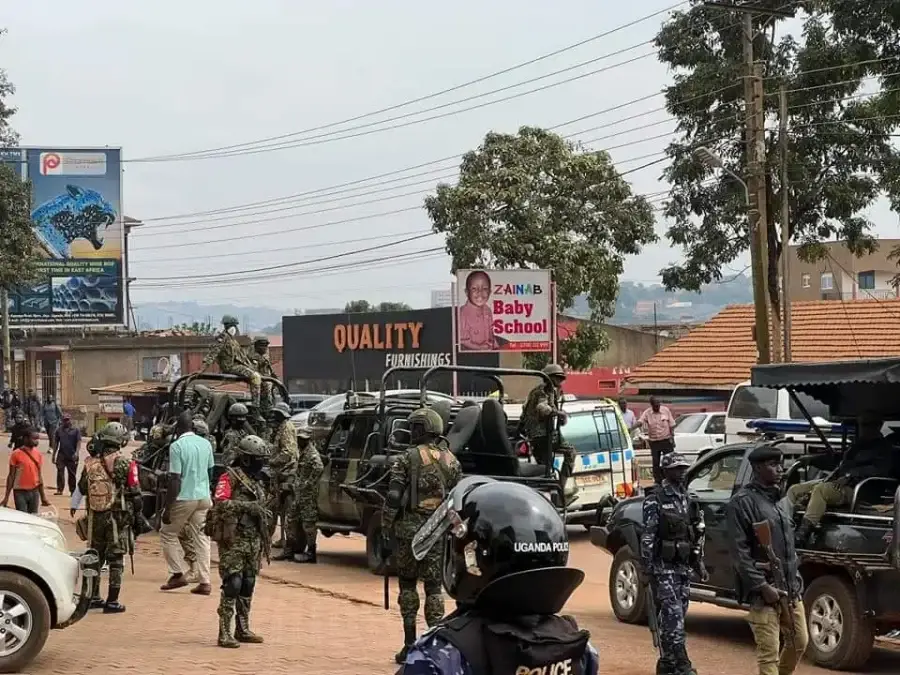 Soldiers Uganda Protest