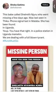 Missing Kenyan Woman Found in Uganda Police Station Amid Government Crackdown on Protesters