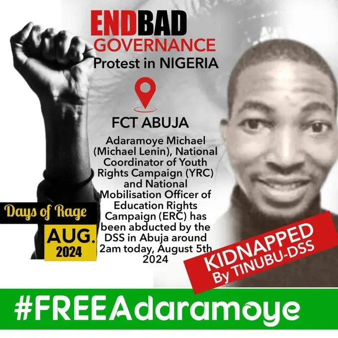 Michael Lenin Arrested DSS