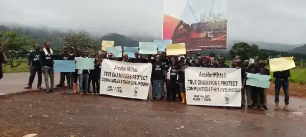 Liberia protest pollution ArcelorMittal