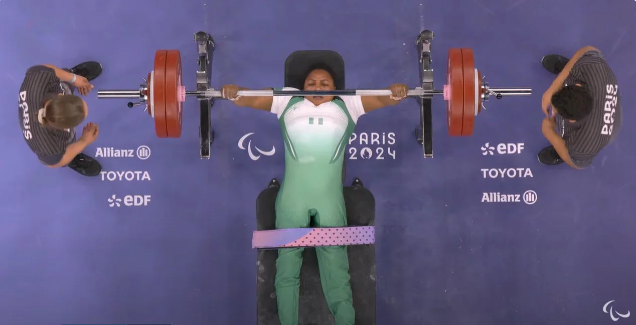 Nigeria’s Onyinyechi Mark has made history at the Paris 2024 Paralympics, winning the Nigeria's first gold medal and smashing her own world record in the women’s powerlifting event.