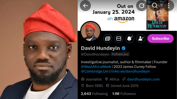 Hundeyin’s Twitter Account Hacked