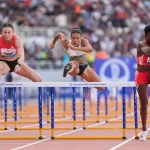 Amusan at 2025 Rabat Diamond League event