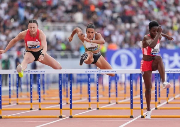 Amusan at 2025 Rabat Diamond League event