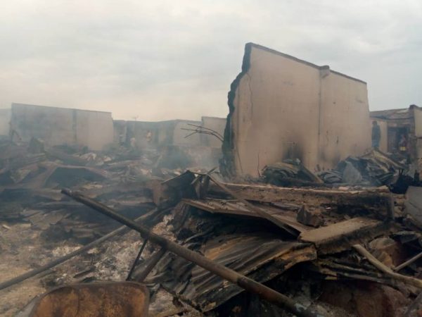Fire Destroys Cross River Shops