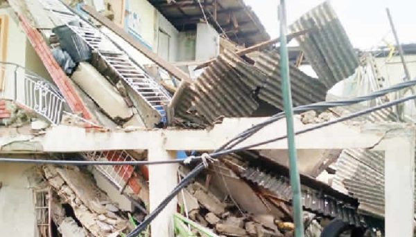 Three persons were left injured in the collapse of a building on Monday evening in FCT. The incident happened in an ongoing renovation work in a four-bedroom apartment with no casualty.